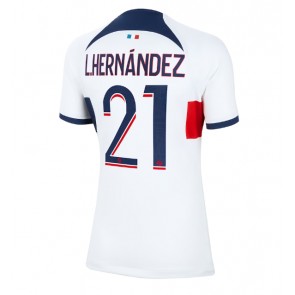 Maillot de foot Paris Saint-Germain Lucas Hernandez #21 Extérieur Femmes 2023-24 Manches Courte